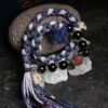 Scorpio Tide-Weaved Mystique Bracelet - Deep Purple & Indigo