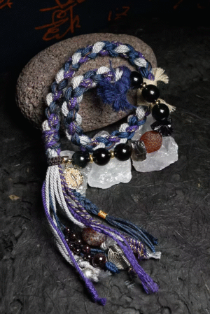 Scorpio Tide-Weaved Mystique Bracelet - Deep Purple & Indigo