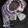 Virgo Earth-Weaved Grace Bracelet - Purple & Cream
