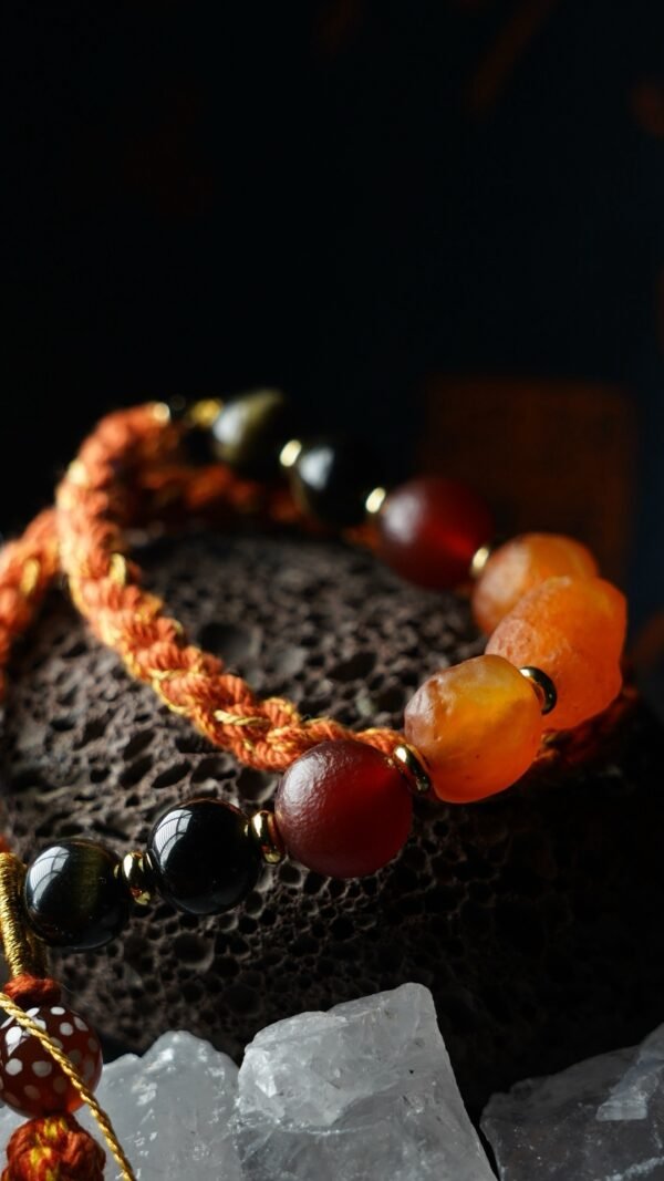 leo flame weaved emotion bracelet