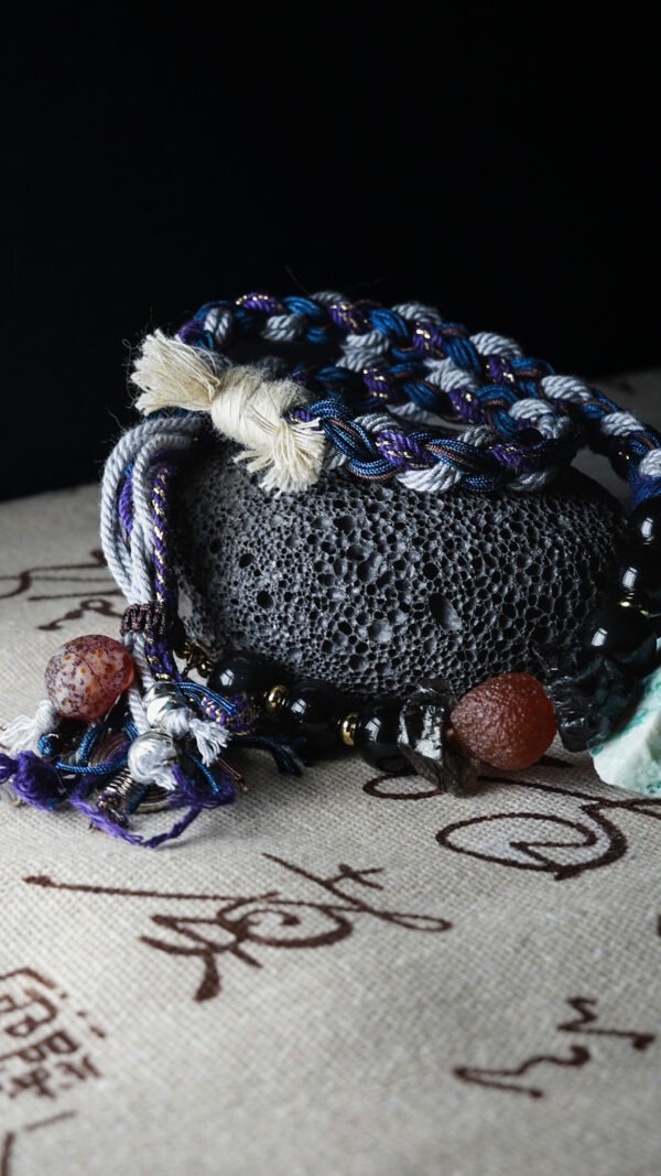 Scorpio Tide-Weaved Mystique Bracelet - Deep Purple & Indigo