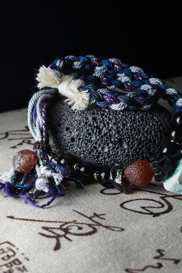 Scorpio Tide-Weaved Mystique Bracelet - Deep Purple & Indigo