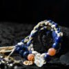 Aquarius Breeze-Weaved Vision Bracelet - White & Gold-Blue