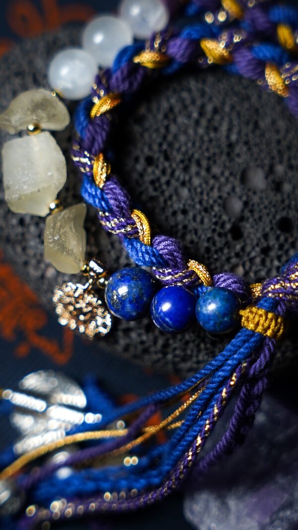 Gemini Breeze-Weaved Versatility Bracelet - Yellow & BlueZH: 双子座清风编织多面手链 — 黄蓝款 Gemini Breeze-Weaved Versatility Bracelet - Yellow & Blue