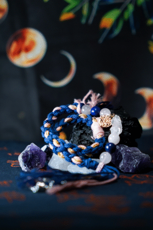 Libra Breeze-Weaved Balance Bracelet - Pink & Blue