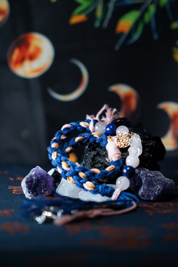 Libra Breeze-Weaved Balance Bracelet - Pink & Blue