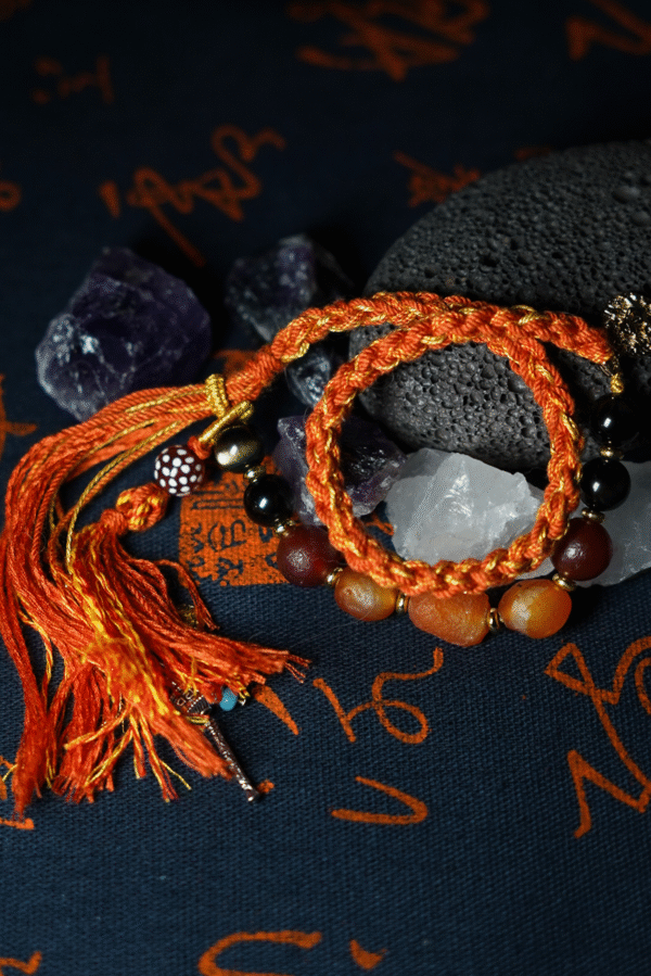 leo flame weaved emotion bracelet