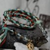 Capricorn Earth-Weaved Steadfast Bracelet - Deep Brown & Forest Green