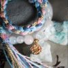 Pisces Tide-Weaved Dream Bracelet - Light Blue & Blush
