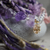 Virgo Earth-Weaved Grace Bracelet - Purple & Cream
