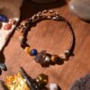 Five Elements Earth Single-Strand Bracelet - Earth Brown & Cream & Terracotta Five Elements Earth Single-Strand Bracelet - Earth Brown & Cream & Terracotta