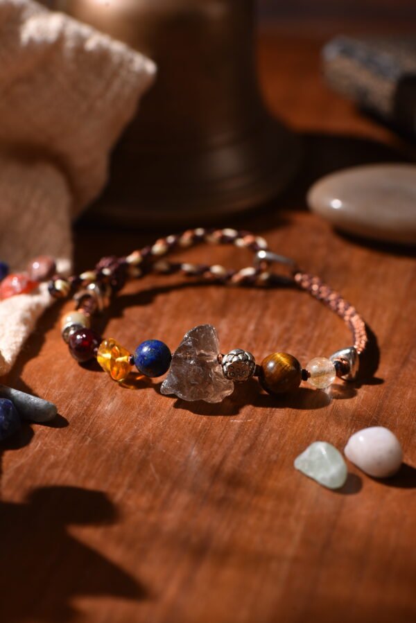 Five Elements Earth Single-Strand Bracelet - Earth Brown & Cream & Terracotta Five Elements Earth Single-Strand Bracelet - Earth Brown & Cream & Terracotta