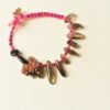Pink & Black Sweet Edge Irregular Energy Bracelet - Obsidian & Red Rabbit Hair