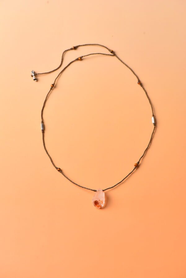 Spiritual Protection Convertible Cord Necklace - Crystal Skeleton & Tiger's Eye