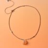 Blessed Stability Convertible Cord Necklace - Alxa Agate & Citrine Blessed Stability Convertible Cord Necklace - Alxa Agate & Citrine