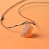 Blessed Stability Convertible Cord Necklace - Alxa Agate & Citrine Blessed Stability Convertible Cord Necklace - Alxa Agate & Citrine