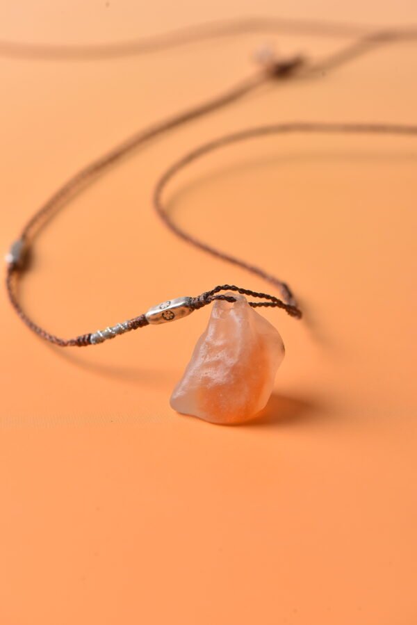 Blessed Stability Convertible Cord Necklace - Alxa Agate & Citrine Blessed Stability Convertible Cord Necklace - Alxa Agate & Citrine