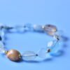 Pure Serenity Irregular Crystal Bracelet - Aquamarine & Lapis Lazuli