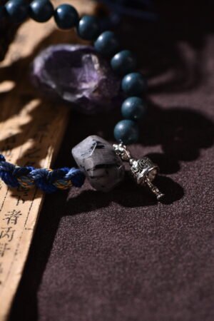 Natural Harmony Herbal Crystal Bracelet - Multi-Color & Green