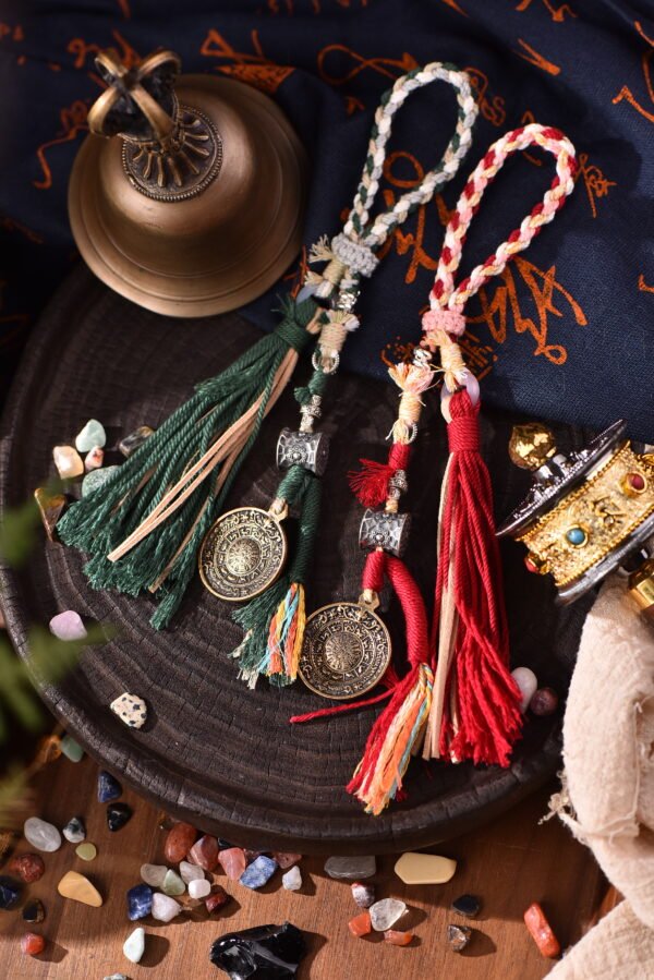 Fortune Blessing Bag Charm - Earth Tone Bagua | Steady Wealth