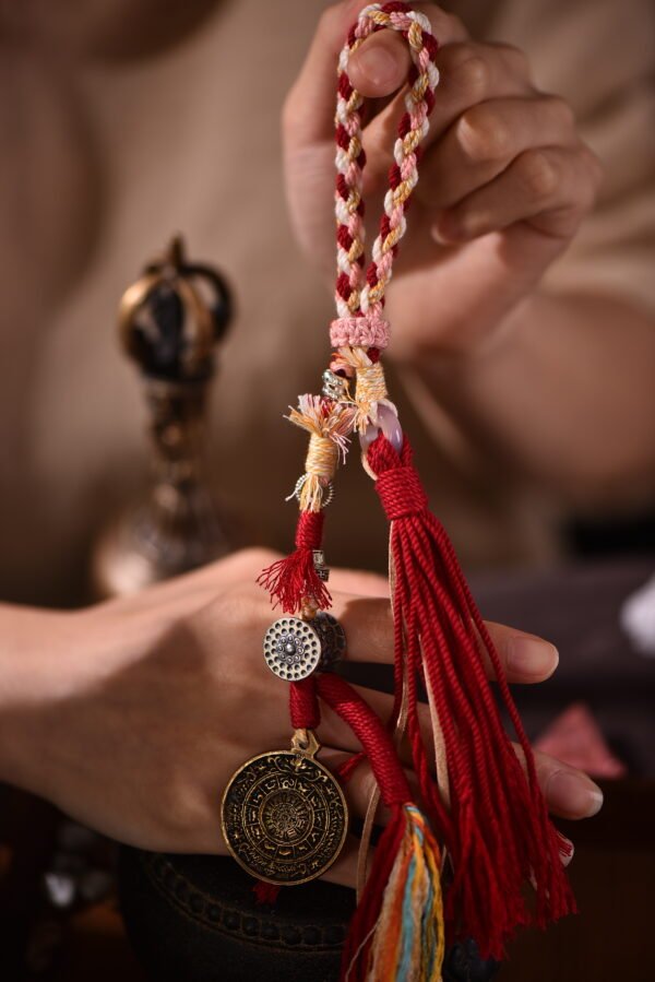 DSC_6525-1 (1) Prosperity Glow Bag Charm - Nine Palaces Bagua Red Gold