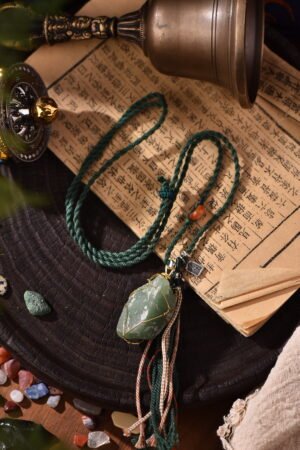 Fresh Vitality Raw Crystal Long Necklace - Aventurine Fresh Vitality Raw Crystal Long Necklace - Aventurine