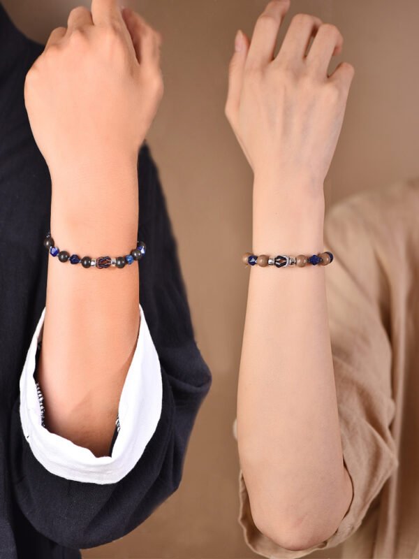 Heartbound Long-Lasting Couple's Herbal Bracelet - Dual-Tone Infinity Knot