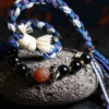 Scorpio Tide-Weaved Mystique Bracelet - Deep Purple & Indigo