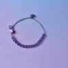 Pisces Sparkle Cord Bracelet - Lavender Amethyst & Amethyst Pisces Sparkle Cord Bracelet - Lavender Amethyst & Amethyst