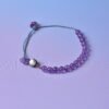 Pisces Sparkle Cord Bracelet - Lavender Amethyst & Amethyst Pisces Sparkle Cord Bracelet - Lavender Amethyst & Amethyst