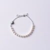 Cancer Sparkle Cord Bracelet - Shell Pearl & Clear Quartz