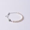 Cancer Sparkle Cord Bracelet - Shell Pearl & Clear Quartz