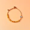 Leo Sparkle Cord Bracelet - Golden Tiger's Eye & Golden Rutilated Quartz Leo Sparkle Cord Bracelet - Golden Tiger's Eye & Golden Rutilated Quartz
