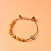 Leo Sparkle Cord Bracelet - Golden Tiger's Eye & Golden Rutilated Quartz Leo Sparkle Cord Bracelet - Golden Tiger's Eye & Golden Rutilated Quartz
