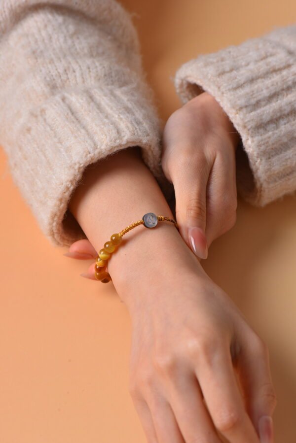 Leo Sparkle Cord Bracelet - Golden Tiger's Eye & Golden Rutilated Quartz Leo Sparkle Cord Bracelet - Golden Tiger's Eye & Golden Rutilated Quartz