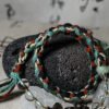 Capricorn Earth-Weaved Steadfast Bracelet - Deep Brown & Forest Green